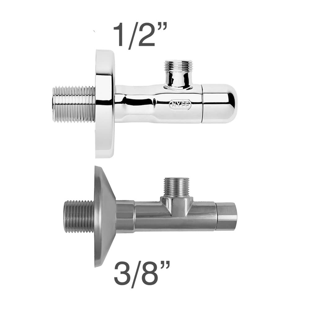 Eckregulierventil verchromt