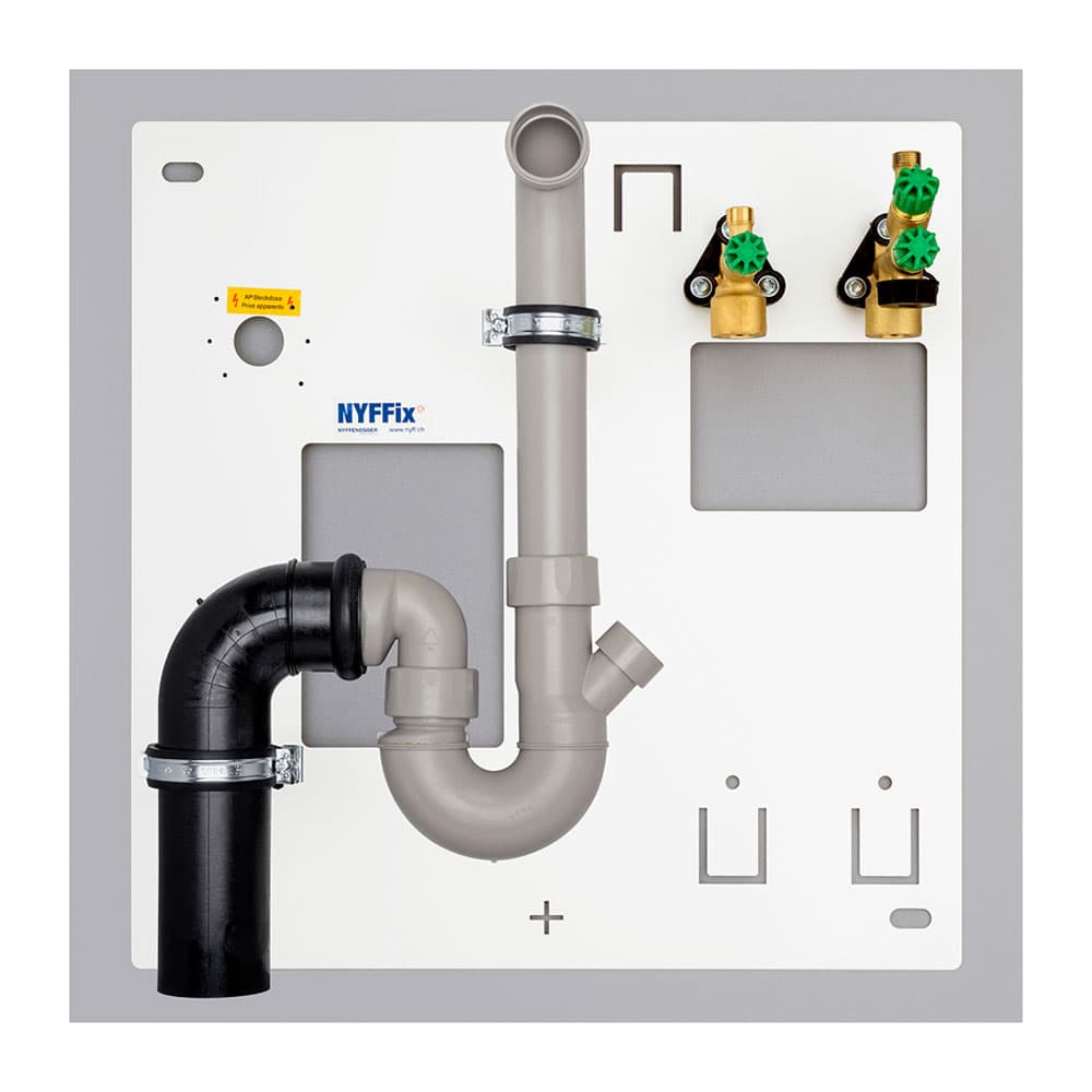 Küchen-Installationsplatte NYFFix komplett 1/2"- Innengewinde