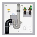 Küchen-Installationsplatte NYFFix komplett PushFit