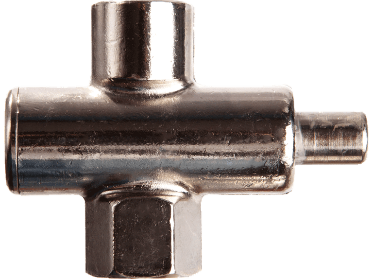 Manometer-Druckknopfhahn