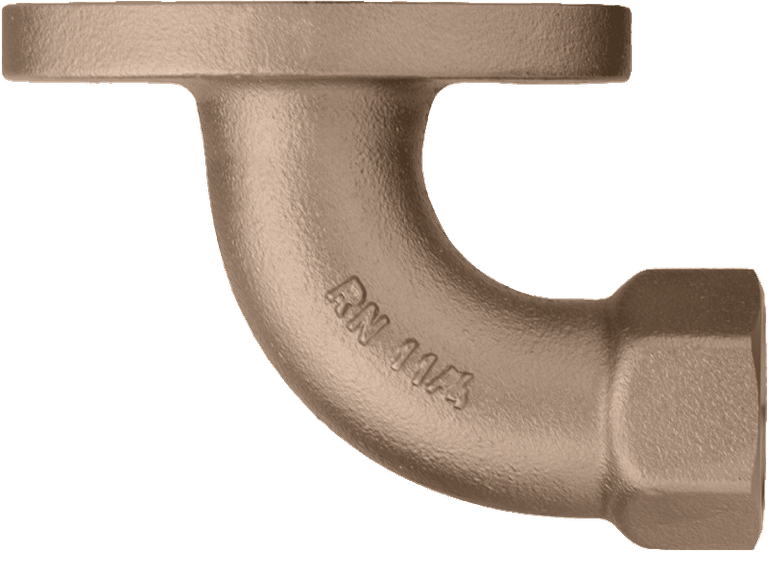 Wassermesserbogen und Flansch